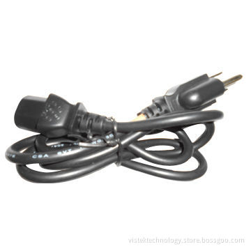 UL 1185 AC Power Cord with C13 Output and US 3 Prong Input Plugs